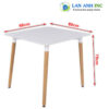 bàn cafe gỗ eames vuông nhập khẩu LAB07