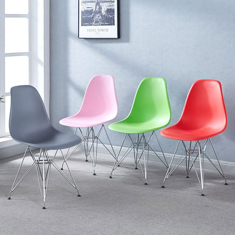 Ghế eames mặt nhựa chân sắt mạ 1208CC ghe eames nhua chan sat ma hien dai 1208B 23