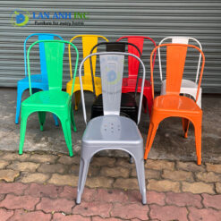 Ghế sắt Tolix cafe nhà hàng sơn tĩnh điện nhập khẩu siêu bền LAG18