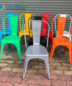 Ghế sắt Tolix cafe nhà hàng sơn tĩnh điện nhập khẩu siêu bền LAG18
