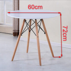 Bàn tròn cafe eames 4 chân DK60 1542A