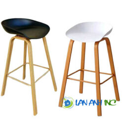 Ghế Quầy Bar HAY Nhựa Chân Sắt Sơn Tĩnh Điện 3020