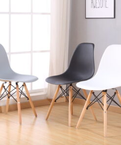 Ghế nhựa chân gỗ eames