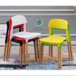 Ghế nhựa chân gỗ cao cấp 3022