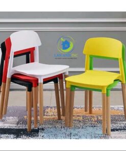 Ghế nhựa chân gỗ cao cấp 3022