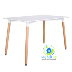 Bàn ăn chữ nhật nhập khẩu 80 x120 LAB01