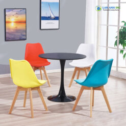 Bộ bàn tulip tròn 4 ghế 3003 1 bàn 1545F