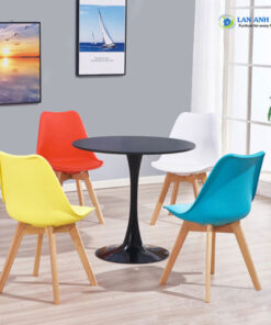 Bộ bàn tulip tròn 4 ghế 3003 1 bàn 1545F