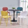 Bộ bàn ghế cafe văn phòng tròn tulip 4 ghế 3002 1 bàn 1545F