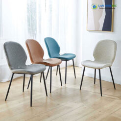 Ghế ăn bọc da chân sắt cao cấp Nhập Khẩu Nordic  LA-GY01