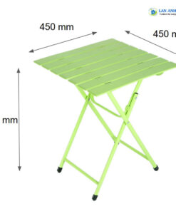 Bàn cafe sắt vuông mini xếp gọn ngoài sơn tĩnh điện LAPX06