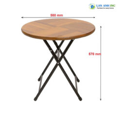 Bàn tròn cafe xếp gọn ngoài trời Fansipan Moon mini