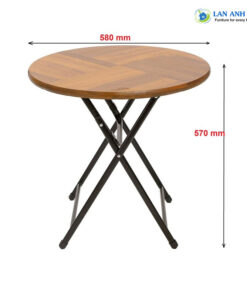Bàn tròn cafe xếp gọn ngoài trời Fansipan Moon mini