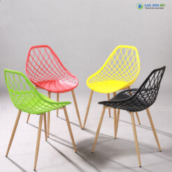 Ghế nhựa cao chân sắt sơn tĩnh điện đẹp hiện đại 3012