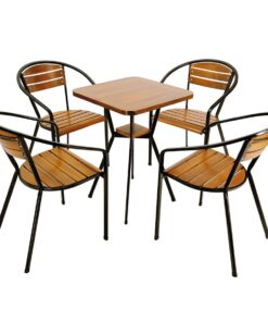 Bộ Bàn Ghế Cafe Ngoài Trời Fansipan 4 Ghế Moon02 1 Bàn Moon04