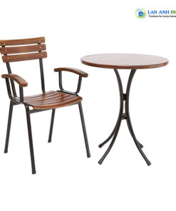 Bộ Bàn Ghế Cafe Ngoài Trời Fansipan 2 Ghế Moon01 1 Bàn Moon01
