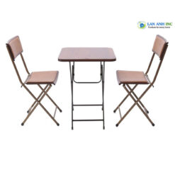 Bộ bàn cafe 2 ghế đệm da 1 bàn Patio 02