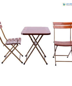 Bộ bàn ghế xếp cafe ngoài trời mini 1 bàn 2 ghế BBCF14