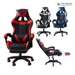 Ghế gaming xoay giá rẻ cho game thủ chơi game da cao cấp LAG1022