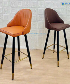 Ghế bar da chân sắt cao cấp monet LADP19