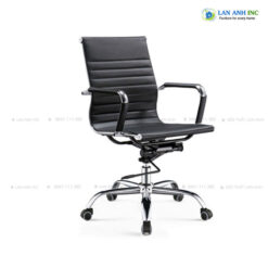 Ghế xoay văn phòng mặt da lưng thấp LANV05