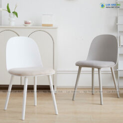 Ghế Nhựa Đúc Mặt Bọc Đệm Nhung Cao Cấp 1059