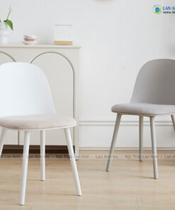 Ghế Nhựa Đúc Mặt Bọc Đệm Nhung Cao Cấp 1059