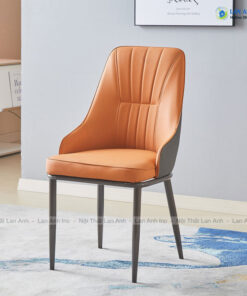 Ghế ăn bọc da chân sắt Misy LA72