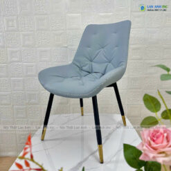 Ghế ăn bọc da chân sắt Poly LA59