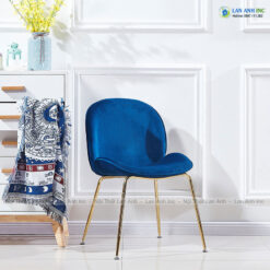 Ghế ăn bọc nỉ nhung chân sắt Gubi LA29B