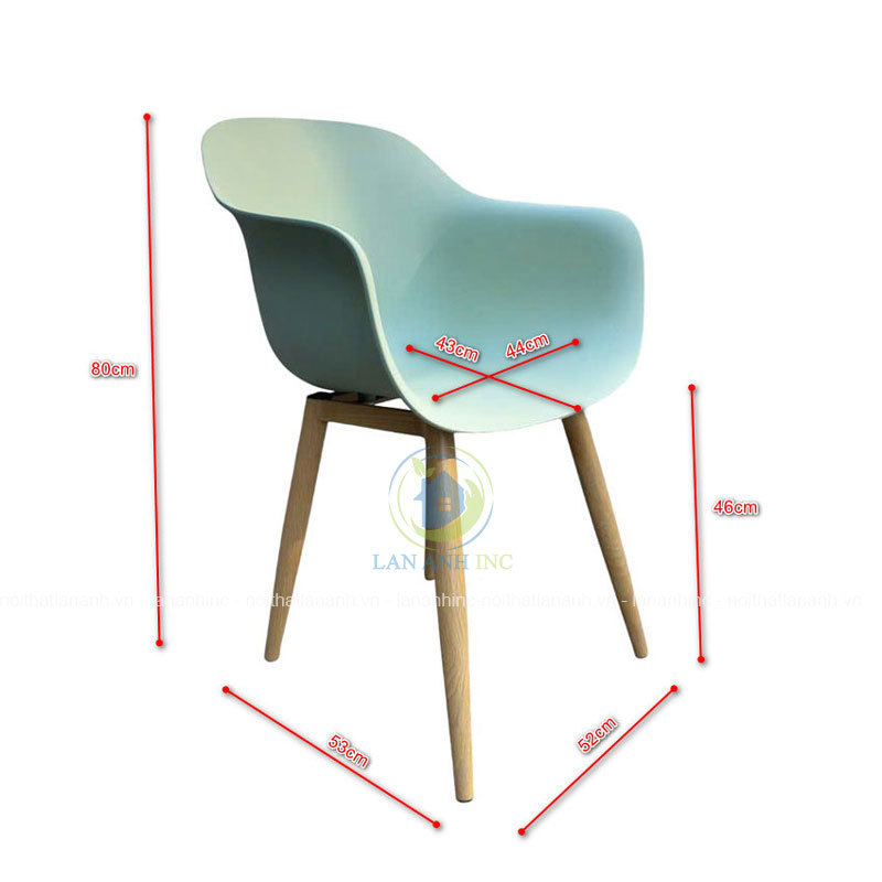 Kích thước ghế nhựa chân sắt LAE3048A Kích thước ghế nhựa chân sắt LAE3048A