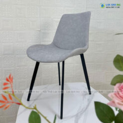 Ghế ăn bọc da chân sắt Nelson trơn LA30A