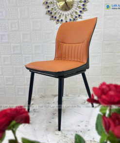 Ghế ăn, ghế cafe bọc da chân sắt Willow LA74
