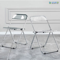 Ghế gấp gọn trong suốt nhựa acrylic LAGX260