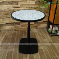 Bàn cafe chân sắt mặt gạch men BSK12