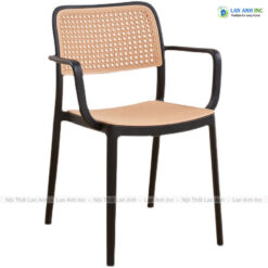 Ghế Nhựa Đúc Có Tay Mặt Giả Đan Mây 3052