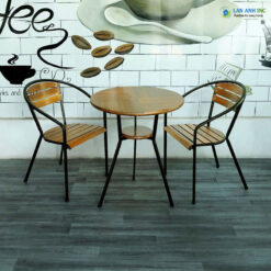Bộ bàn cafe tròn 2 ghế Moon 1 Bàn Moon 03