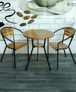 Bộ bàn cafe tròn 2 ghế Moon 1 Bàn Moon 03
