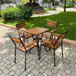 Bộ bàn ghế cafe Fansipan 4 ghế Moon 03 1 Bàn Moon 02