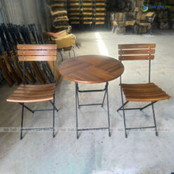 Bộ bàn cafe, bàn ăn nhỏ tròn 2 ghế patio02 1 bàn patio07