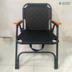Ghế Xếp Camping Sport sắt tay gỗ mặt vải oxford LANP01