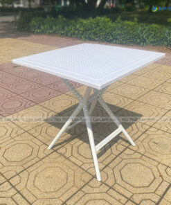 Bàn cafe nhựa vuông cao 3024