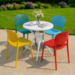 bo ban ghe cafe nhua tron 4 ghe nhua duc dep BBCF149 10