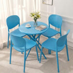 bo ban ghe cafe nhua tron 4 ghe nhua duc dep BBCF149 7