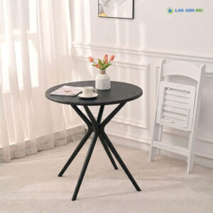 Bàn Cafe Tròn Nhựa Đúc Cao Cấp LAB3025