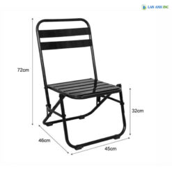 Ghế Xếp Cafe Sắt Nan Sơn Tĩnh Điện Mini GX6001