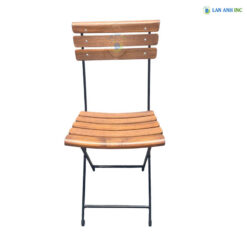 Ghế Xếp Cafe Nan Gỗ Chân Sắt Patio 02