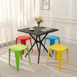 Bộ Bàn Ghế Cafe Vuông 4 Ghế 3006 1 Bàn 3024