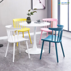 Bộ Bàn Ghế Cafe Tròn 4 Ghế 3004 1 Bàn 1545F
