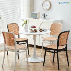 Bộ Bàn Cafe Tròn 4 Ghế 3042 1 Bàn 1545F